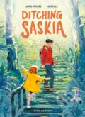 Kniha: Ditching Saskia (John Moore). Flying Eye Books, 2024 Kniha: Ditching Saskia (John Moore). Flying Eye Books, 2024