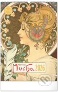 NOTIQUE Nástěnný kalendář Alfons Mucha 2026 (Notique). Notique, 2025 NOTIQUE Nástěnný kalendář Alfons Mucha 2026 (Notique). Notique, 2025