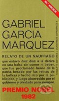 Kniha: Relato de un náufrago (García Gabriel Márqouez). Tusquets, 1970 Kniha: Relato de un náufrago (García Gabriel Márqouez). Tusquets, 1970