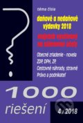Kniha: 1000 riešení 4/2018 (Poradca s.r.o.). Poradca s.r.o., 2018 Kniha: 1000 riešení 4/2018 (Poradca s.r.o.). Poradca s.r.o., 2018