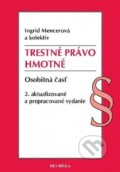 Kniha: Trestné právo hmotné (Ingrid Mencerová). Heuréka, 2018 Kniha: Trestné právo hmotné (Ingrid Mencerová). Heuréka, 2018