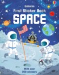 Kniha: First Sticker Book Space (Simon Tudhope). Usborne, 2015 Kniha: First Sticker Book Space (Simon Tudhope). Usborne, 2015