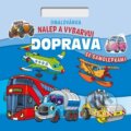 Kniha: Nalepuj a vybarvuj! Doprava (Baloušek). Baloušek, 2025 Kniha: Nalepuj a vybarvuj! Doprava (Baloušek). Baloušek, 2025