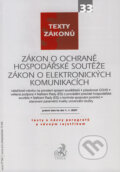Kniha: Zákon o ochraně hospodářské soutěže, Zákon o elektronických komunikacích (C. H. Beck). C. H. Beck, 2007 Kniha: Zákon o ochraně hospodářské soutěže, Zákon o elektronických komunikacích (C. H. Beck). C. H. Beck, 2007