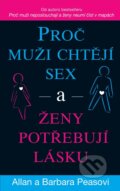 Kniha: Proč muži chtějí sex a ženy potřebují lásku (Allan Pease a Barbara Pease). Pragma, 2025 Kniha: Proč muži chtějí sex a ženy potřebují lásku (Allan Pease a Barbara Pease). Pragma, 2025