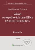 Kniha: Zákon o rozpočtových pravidlách územnej samosprávy (Ingrid Konečná Veverková). Wolters Kluwer, 2025 Kniha: Zákon o rozpočtových pravidlách územnej samosprávy (Ingrid Konečná Veverková). Wolters Kluwer, 2025