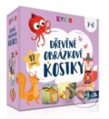 Společenská hra: Kvído Dřevěné obrázkové kostky (Albi). Albi, 2025 Společenská hra: Kvído Dřevěné obrázkové kostky (Albi). Albi, 2025