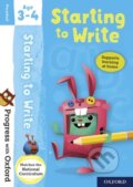 Kniha: Progress with Oxford: Progress with Oxford: Starting to Write Age 3-4 - Prepare for School with Esse (Sarah Snashall). Oxford University Press, 2018 Kniha: Progress with Oxford: Progress with Oxford: Starting to Write Age 3-4 - Prepare for School with Esse (Sarah Snashall). Oxford University Press, 2018