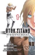 Kniha: Útok titánů: Ztracené dívky 1 (Hadžime Isajama a Hiroši Seko). Crew, 2026 Kniha: Útok titánů: Ztracené dívky 1 (Hadžime Isajama a Hiroši Seko). Crew, 2026