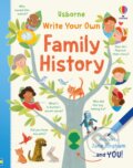 Kniha: Write Your Own Family History (Jane Bingham). Usborne, 2026 Kniha: Write Your Own Family History (Jane Bingham). Usborne, 2026