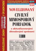 Kniha: Novelizovaný Civilný mimosporový poriadok (Epos). Epos, 2026 Kniha: Novelizovaný Civilný mimosporový poriadok (Epos). Epos, 2026