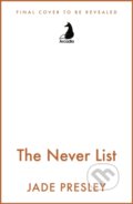 Kniha: The Never List (Jade Presley). Arcadia, 2025 Kniha: The Never List (Jade Presley). Arcadia, 2025