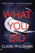 Kniha: What You Did (Claire Mcgowan). Thomas & Mercer, 2019 Kniha: What You Did (Claire Mcgowan). Thomas & Mercer, 2019
