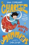 Kniha: Charlie Morphs Into a Mammoth (Sam Copeland). Puffin Books, 2020 Kniha: Charlie Morphs Into a Mammoth (Sam Copeland). Puffin Books, 2020