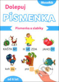 Kniha: Dolepuj písmenka: Písmenka a slabiky, 2026 Kniha: Dolepuj písmenka: Písmenka a slabiky, 2026