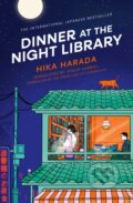Kniha: Dinner at the Night Library (Hika Harada). Simon & Schuster, 2026 Kniha: Dinner at the Night Library (Hika Harada). Simon & Schuster, 2026