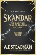 Kniha: Skandar and the Skeleton Curse (A.F. Steadman). Simon & Schuster, 2026 Kniha: Skandar and the Skeleton Curse (A.F. Steadman). Simon & Schuster, 2026
