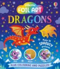 Kniha: Foil Art - Dragons (Rosie Dickins). Usborne, 2026 Kniha: Foil Art - Dragons (Rosie Dickins). Usborne, 2026