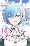 Kniha: Re:ZERO -Starting Life in Another World-, Chapter 2: A Week at the Mansion, Vol. 4 (manga) (Anthony Quintessenza, Tappei Nagatsuki, Shinichirou Otsuka a Makoto Fugetsu). Yen Press, 2017 Kniha: Re:ZERO -Starting Life in Another World-, Chapter 2: A Week at the Mansion, Vol. 4 (manga) (Anthony Quintessenza, Tappei Nagatsuki, Shinichirou Otsuka a Makoto Fugetsu). Yen Press, 2017