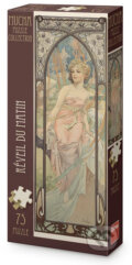 Puzzle: Puzzle 75 Alfons Mucha Probuzení rána (Dino). Dino, 2026 Puzzle: Puzzle 75 Alfons Mucha Probuzení rána (Dino). Dino, 2026