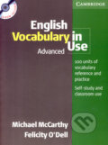 Kniha: English Vocabulary in Use - Advanced (+CD) (Felicity O´Dell a Michael McCarthy), 2006 Kniha: English Vocabulary in Use - Advanced (+CD) (Felicity O´Dell a Michael McCarthy), 2006
