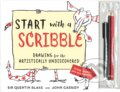 Kniha: Start With a Scribble (John Cassidy a Quentin Blake). Experiment, 2020 Kniha: Start With a Scribble (John Cassidy a Quentin Blake). Experiment, 2020