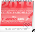Mini plánovací kalendár s citátmi 2019, Presco Group, 2018