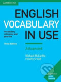 English Vocabulary in Use - Advanced Book with Answers - Michael McCarthy, Felcity O&#039;Dell, Cambridge University Press, 2017