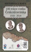 Historická mapa - 100 rokov vzniku Československa 1918-2018, VKÚ Harmanec, 2018