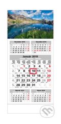Štandard 5-mesačný kalendár 2019 s motívom hôr a jazera, Spektrum grafik, 2018