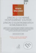 Kniha: Zákon o ochraně hospodářské soutěže, Zákon o elektronických komunikacích (C. H. Beck). C. H. Beck, 2008 Kniha: Zákon o ochraně hospodářské soutěže, Zákon o elektronických komunikacích (C. H. Beck). C. H. Beck, 2008