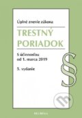 Kniha: Trestný poriadok (Autorský kolektív). Heuréka, 2019 Kniha: Trestný poriadok (Autorský kolektív). Heuréka, 2019