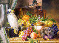 Puzzle: Kópia: "Still Life with Fruit and a Cockatoo" (Castorland). Castorland Puzzle: Kópia: "Still Life with Fruit and a Cockatoo" (Castorland). Castorland