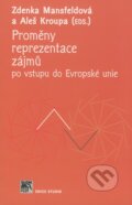 Kniha: Proměny reprezentace zájmů po vstupu do Evropské unie (Aleš Kroupa a Zdenka Mansfeldová). SLON, 2008 Kniha: Proměny reprezentace zájmů po vstupu do Evropské unie (Aleš Kroupa a Zdenka Mansfeldová). SLON, 2008