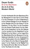 Kniha: B is for Bauhaus (Deyan Sudjic). Penguin Books, 2015 Kniha: B is for Bauhaus (Deyan Sudjic). Penguin Books, 2015