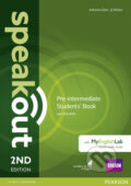 Kniha: Speakout 2nd Edition Pre-Intermediate (Antonia Clare). Pearson, 2016 Kniha: Speakout 2nd Edition Pre-Intermediate (Antonia Clare). Pearson, 2016