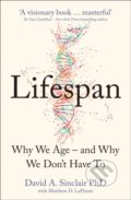 Kniha: Lifespan (David Sinclair a Matthew D. Laplante). HarperCollins, 2019 Kniha: Lifespan (David Sinclair a Matthew D. Laplante). HarperCollins, 2019