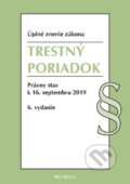 Kniha: Trestný poriadok (Heuréka). Heuréka, 2019 Kniha: Trestný poriadok (Heuréka). Heuréka, 2019