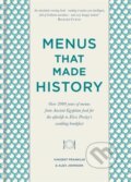 Kniha: Menus that Made History (Alex Johnson a Vincent Franklin). Kyle Books, 2019 Kniha: Menus that Made History (Alex Johnson a Vincent Franklin). Kyle Books, 2019