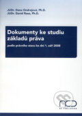Kniha: Dokumenty ke studiu základů práva - podle právního stavu ke dni 1. září 2008 (Dana Ondrejová a David Raus). NC Publishing, 2008 Kniha: Dokumenty ke studiu základů práva - podle právního stavu ke dni 1. září 2008 (Dana Ondrejová a David Raus). NC Publishing, 2008