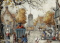 Puzzle: Anton Pieck - The Village Square (Jumbo). Jumbo Puzzle: Anton Pieck - The Village Square (Jumbo). Jumbo