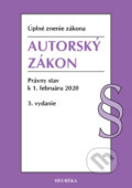 Kniha: Autorský zákon. (Heuréka). Heuréka, 2020 Kniha: Autorský zákon. (Heuréka). Heuréka, 2020