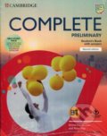 Kniha: Complete Preliminary Self Study Pack: SB w Answers w Online Practice and WB w Answers w Audio Download and Class Audio (Emma Heyderman a Peter May). Cambridge University Press, 2019 Kniha: Complete Preliminary Self Study Pack: SB w Answers w Online Practice and WB w Answers w Audio Download and Class Audio (Emma Heyderman a Peter May). Cambridge University Press, 2019