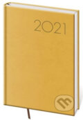 Diář 2021: Print žlutá, A5 denní, Helma365, 2020