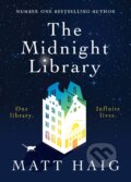 Kniha: The Midnight Library (Matt Haig). Canongate Books, 2020 Kniha: The Midnight Library (Matt Haig). Canongate Books, 2020
