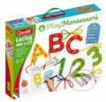 Společenská hra: Lacing ABC + 123 Alphabets and numbers / Provlékací souprava s písankou a omalovánkami (Quercetti). Quercetti, 2020 Společenská hra: Lacing ABC + 123 Alphabets and numbers / Provlékací souprava s písankou a omalovánkami (Quercetti). Quercetti, 2020