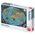 Puzzle: Kreslená mapa světa, 2020 Puzzle: Kreslená mapa světa, 2020