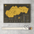 Stieracia mapa Slovenska v štandardnom hnedom tubuse, 68travel