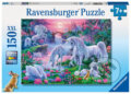 Puzzle: Jednorožci při západu slunce (Ravensburger). Ravensburger, 2021 Puzzle: Jednorožci při západu slunce (Ravensburger). Ravensburger, 2021