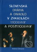 Kniha: Slovenská dráma a divadlo v zrkadlách moderny a postmoderny (Božena Čahojová-Bernátová). Divadelný ústav, 2002 Kniha: Slovenská dráma a divadlo v zrkadlách moderny a postmoderny (Božena Čahojová-Bernátová). Divadelný ústav, 2002
